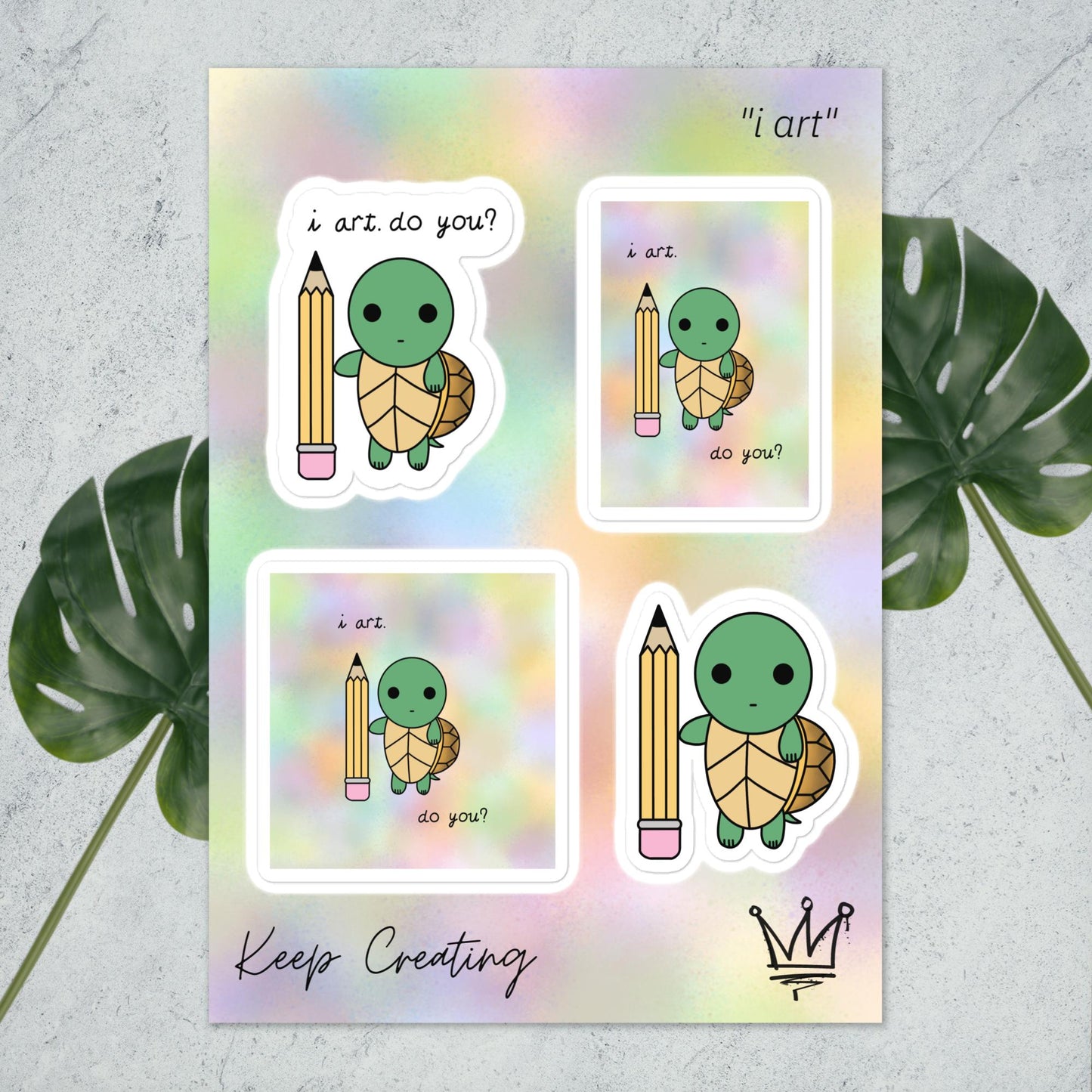 i art Sticker Sheet - Large