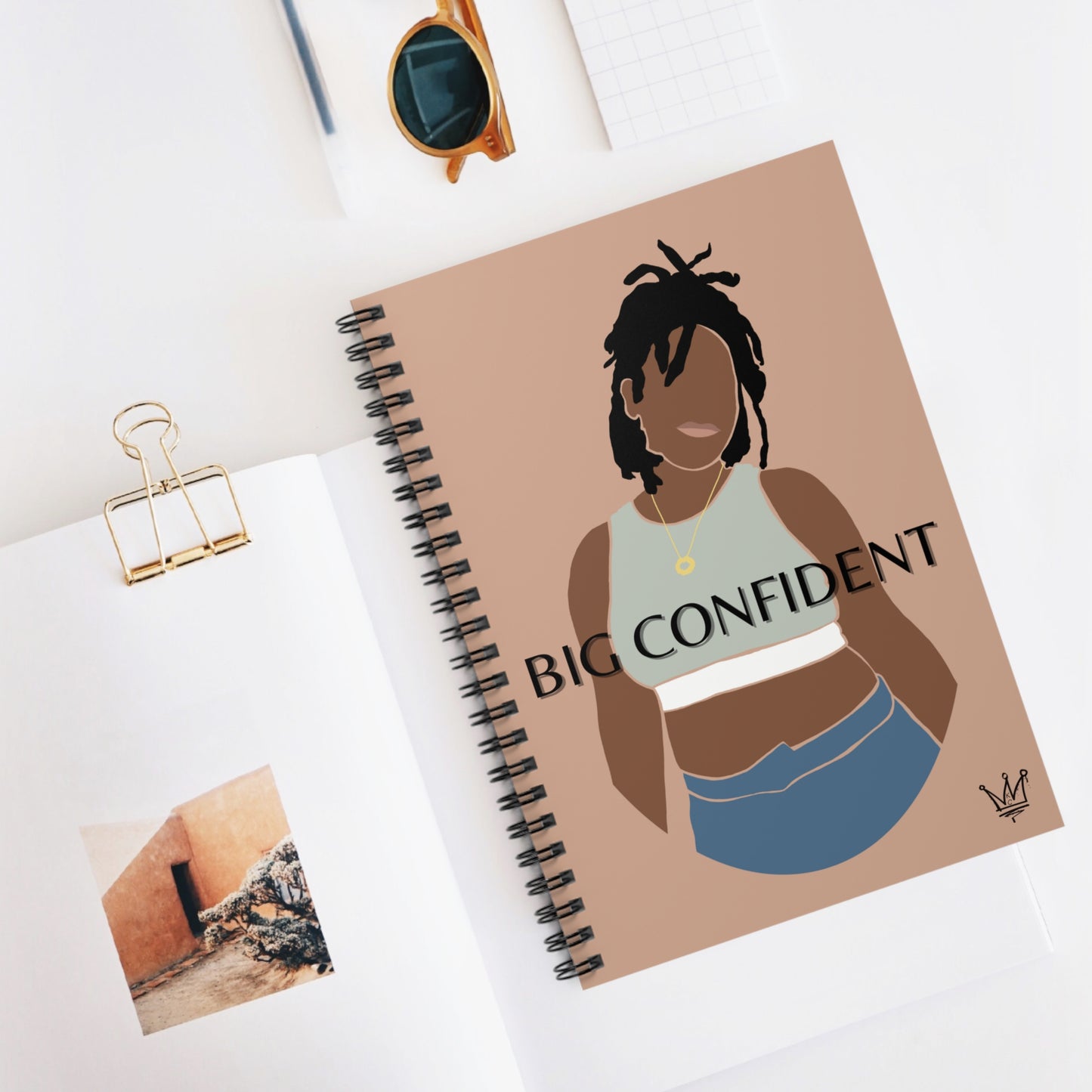 Big Confident Spiral Notebook